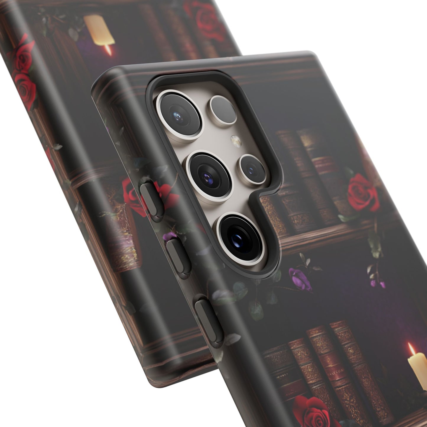 Vintage Books Phone Case - Goth Dark Academia Library Phone Cases for iPhone 16 15 14 13 12 11, Samsung Galaxy & Google Pixel
