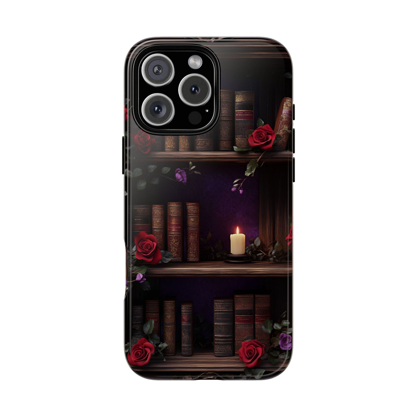 Vintage Books Phone Case - Goth Dark Academia Library Phone Cases - iPhone 16 15 14 13 12 11, Samsung Galaxy & Google Pixel Phone Covers - Boo and Bewear