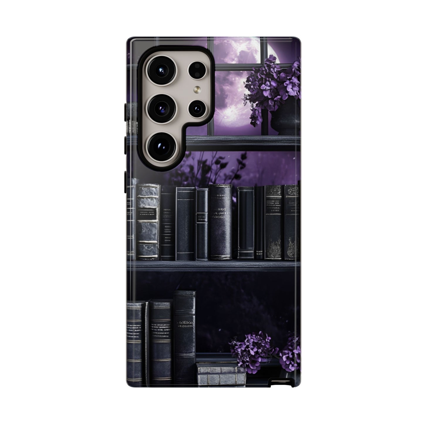 Dark Academia Bookshelf Phone Case - Literature and Book Lover Phone Cases for iPhone 16 15 14 13 12 11, Samsung Galaxy & Google Pixel