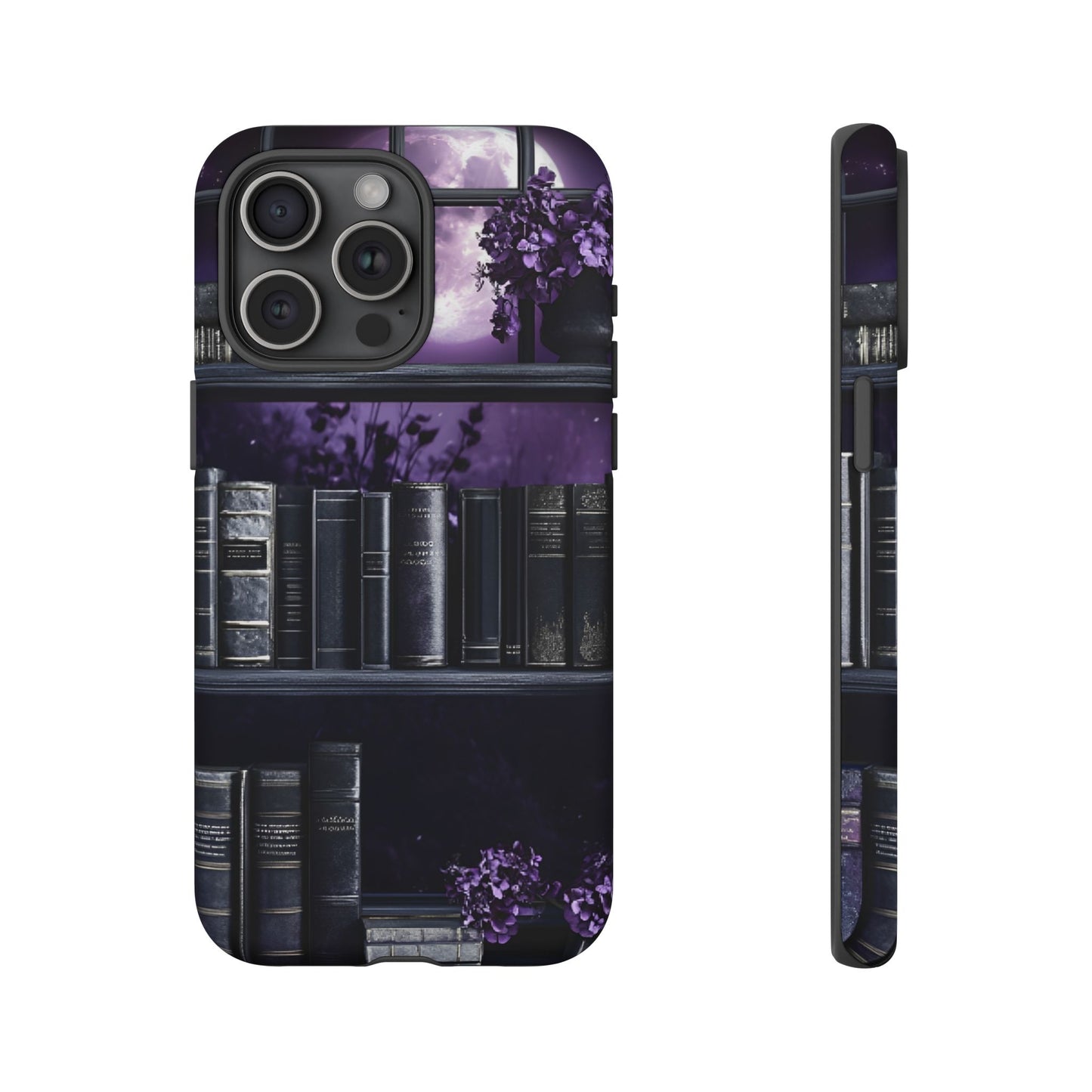 Dark Academia Bookshelf Phone Case - Literature and Book Lover Phone Cases for iPhone 16 15 14 13 12 11, Samsung Galaxy & Google Pixel