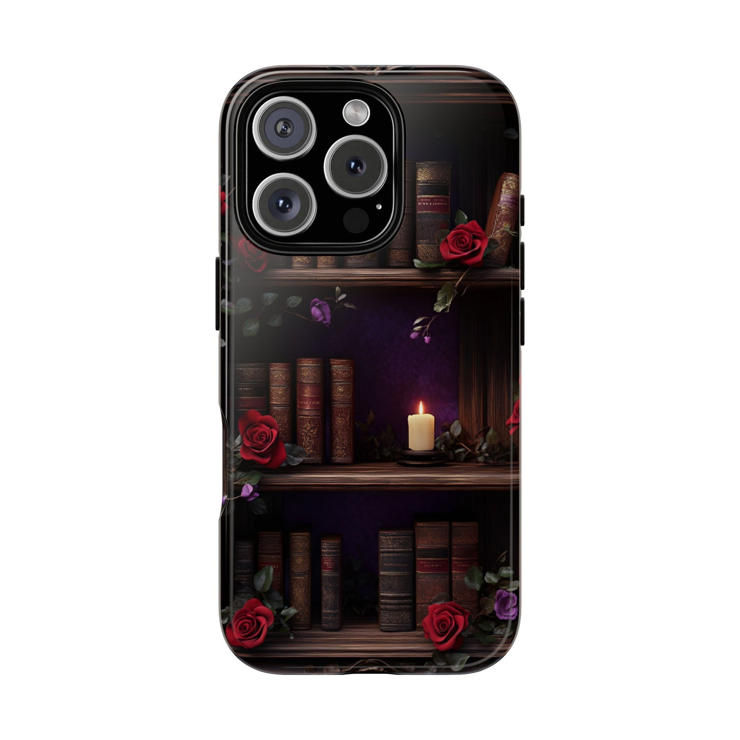 Vintage Books Phone Case - Goth Dark Academia Library Phone Cases for iPhone 16 15 14 13 12 11, Samsung Galaxy & Google Pixel