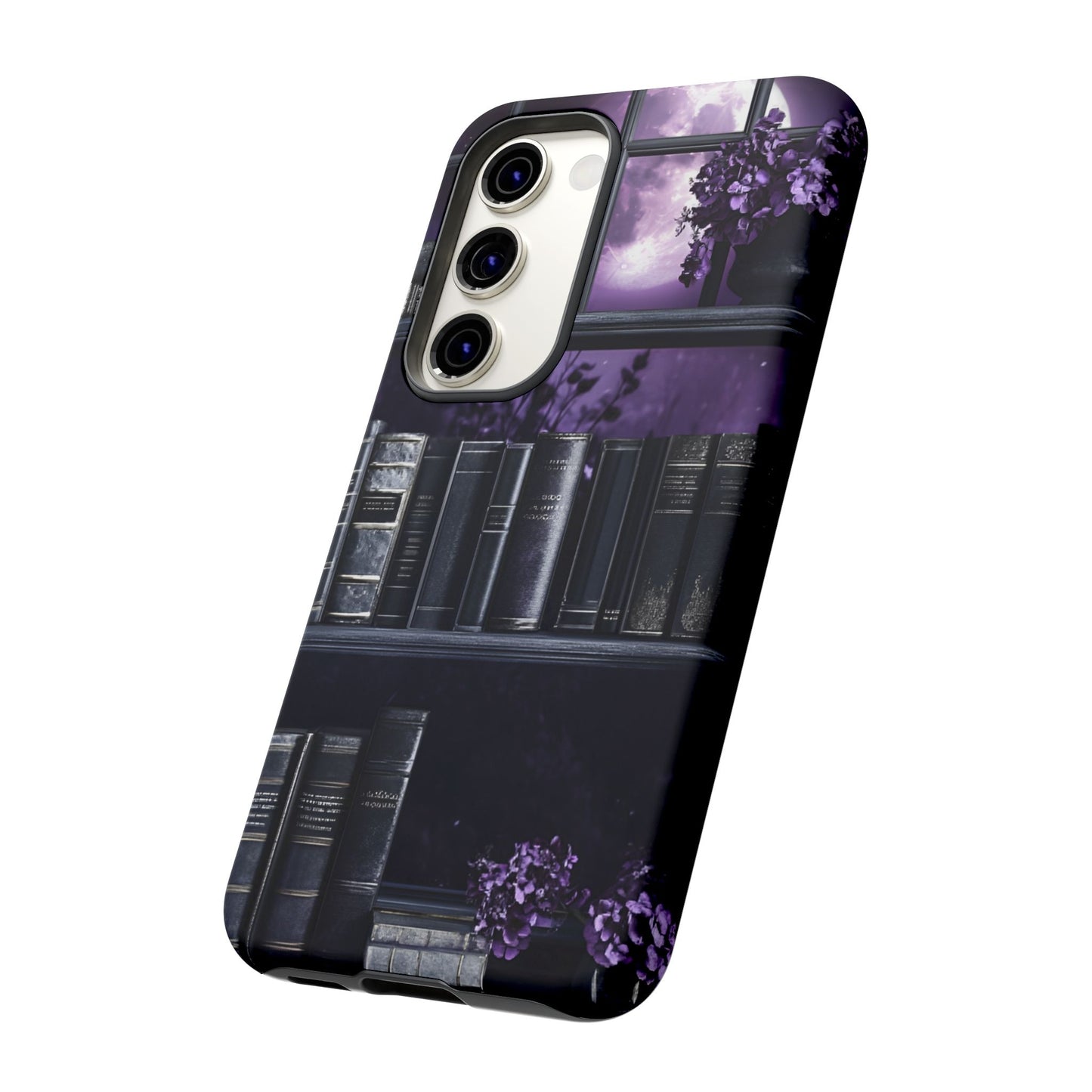 Dark Academia Bookshelf Phone Case - Literature and Book Lover Phone Cases for iPhone 16 15 14 13 12 11, Samsung Galaxy & Google Pixel
