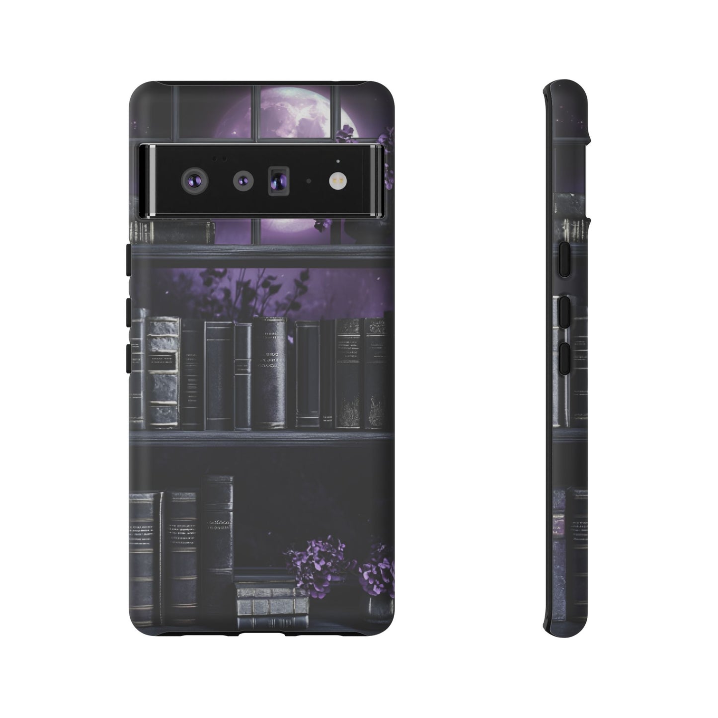 Dark Academia Bookshelf Phone Case - Literature and Book Lover Phone Cases for iPhone 16 15 14 13 12 11, Samsung Galaxy & Google Pixel