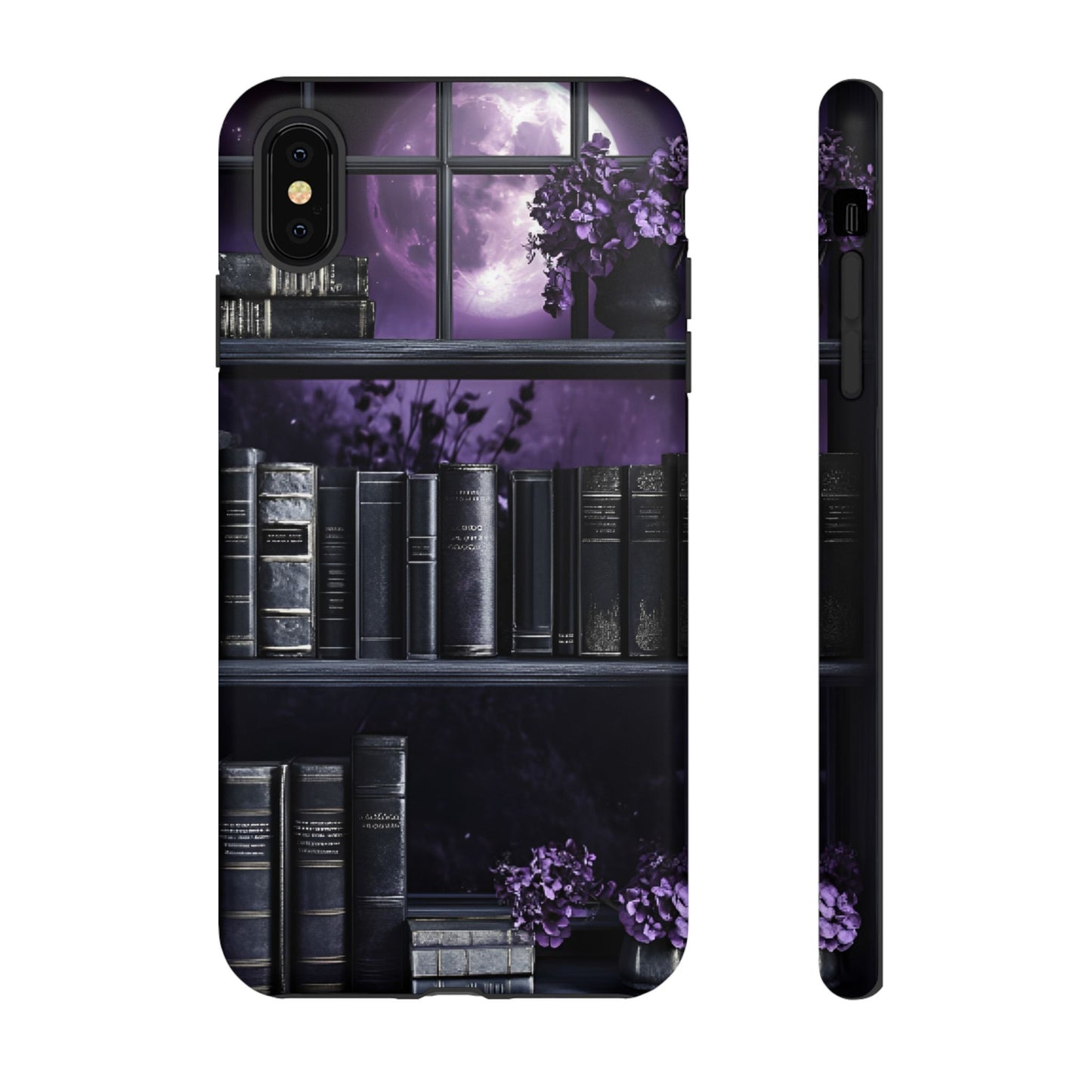 Dark Academia Bookshelf Phone Case - Literature and Book Lover Phone Cases - iPhone 16 15 14 13 12 11, Samsung Galaxy & Google Pixel Phone Covers - Boo and Bewear