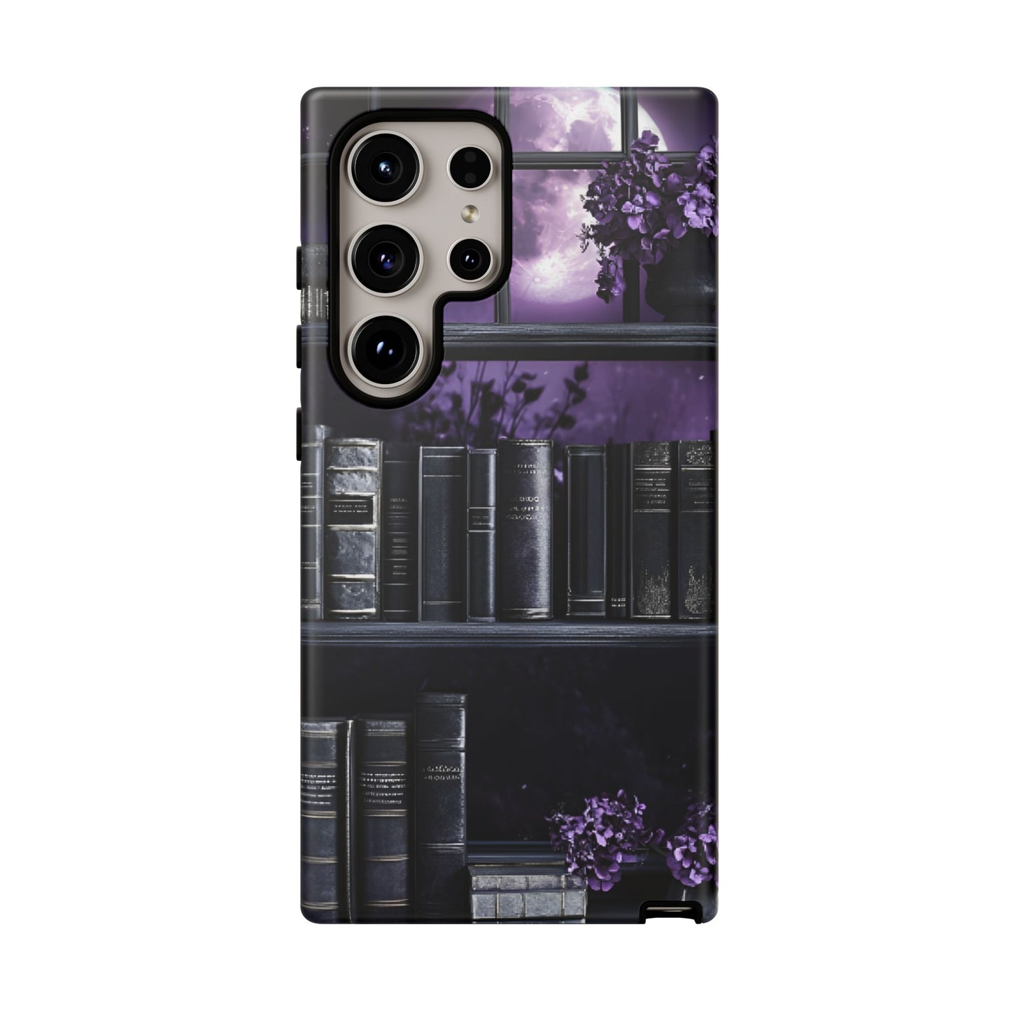 Dark Academia Bookshelf Phone Case - Literature and Book Lover Phone Cases for iPhone 16 15 14 13 12 11, Samsung Galaxy & Google Pixel
