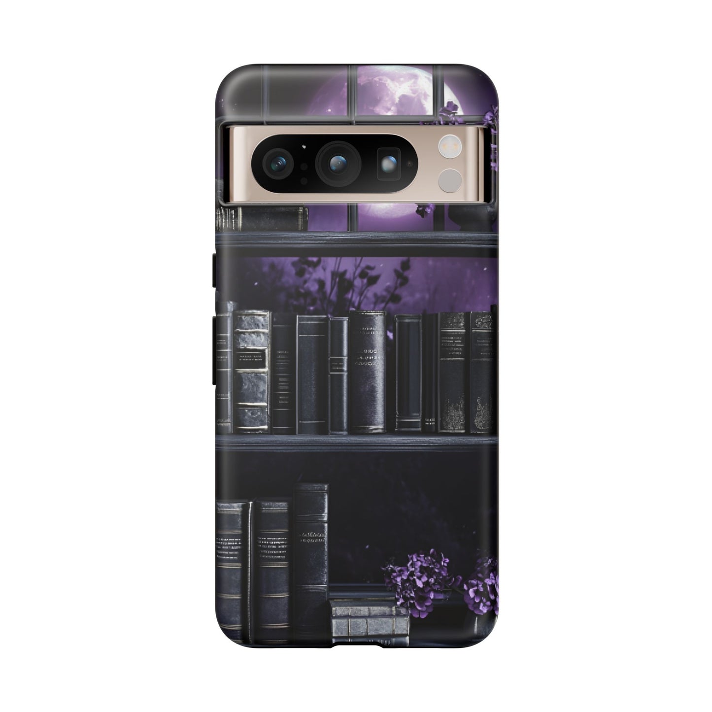 Dark Academia Bookshelf Phone Case - Literature and Book Lover Phone Cases for iPhone 16 15 14 13 12 11, Samsung Galaxy & Google Pixel