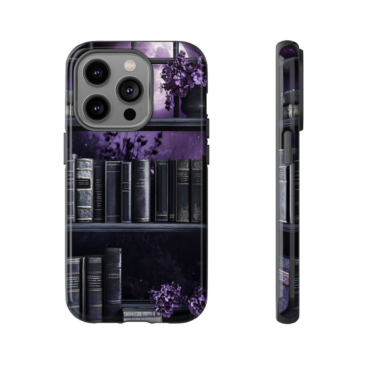 Dark Academia Bookshelf Phone Case - Literature and Book Lover Phone Cases for iPhone 16 15 14 13 12 11, Samsung Galaxy & Google Pixel
