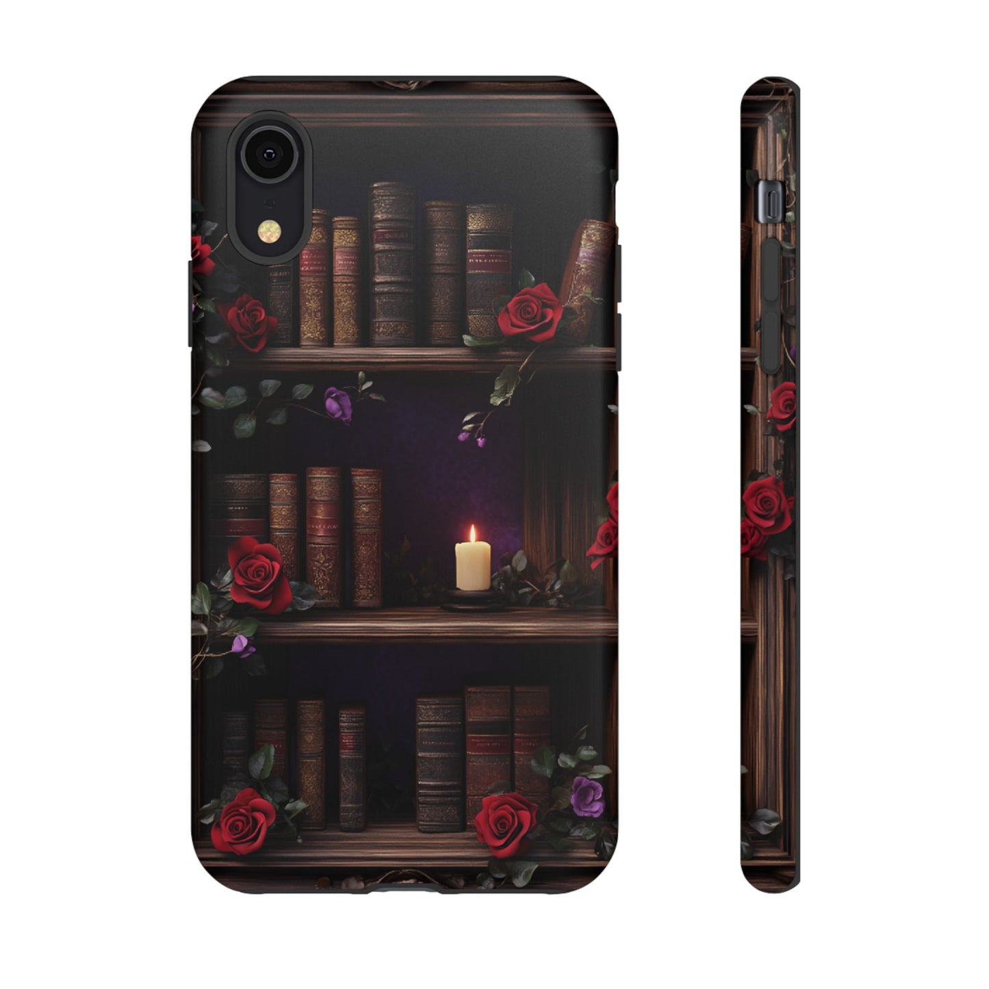Vintage Books Phone Case - Goth Dark Academia Library Phone Cases - iPhone 16 15 14 13 12 11, Samsung Galaxy & Google Pixel Phone Covers - Boo and Bewear