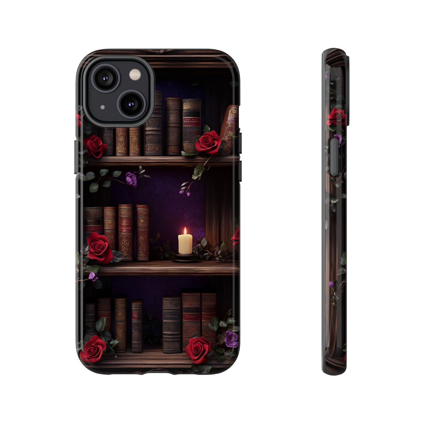 Vintage Books Phone Case - Goth Dark Academia Library Phone Cases for iPhone 16 15 14 13 12 11, Samsung Galaxy & Google Pixel
