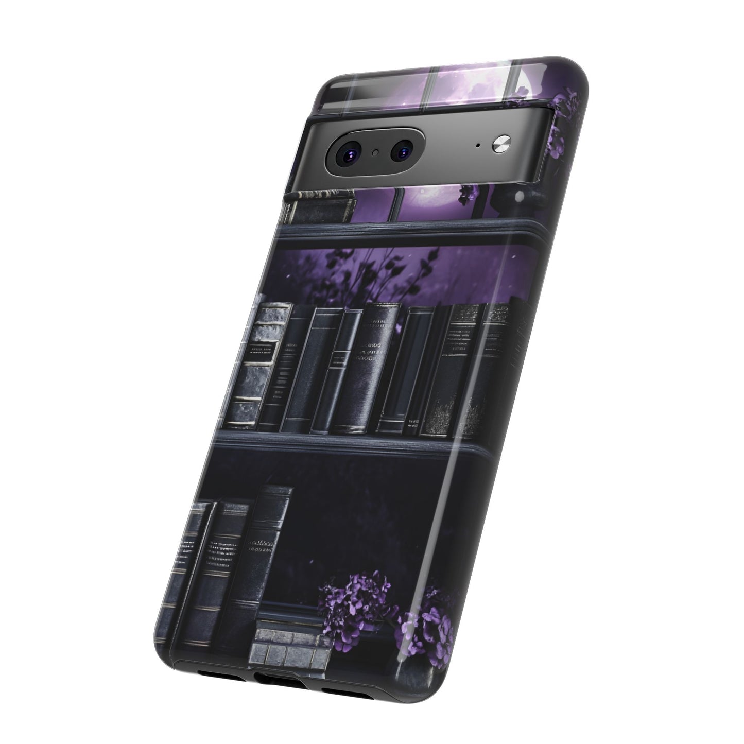 Dark Academia Bookshelf Phone Case - Literature and Book Lover Phone Cases for iPhone 16 15 14 13 12 11, Samsung Galaxy & Google Pixel