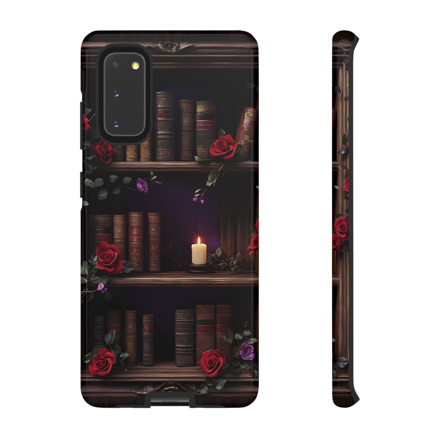 Vintage Books Phone Case - Goth Dark Academia Library Phone Cases - iPhone 16 15 14 13 12 11, Samsung Galaxy & Google Pixel Phone Covers - Boo and Bewear