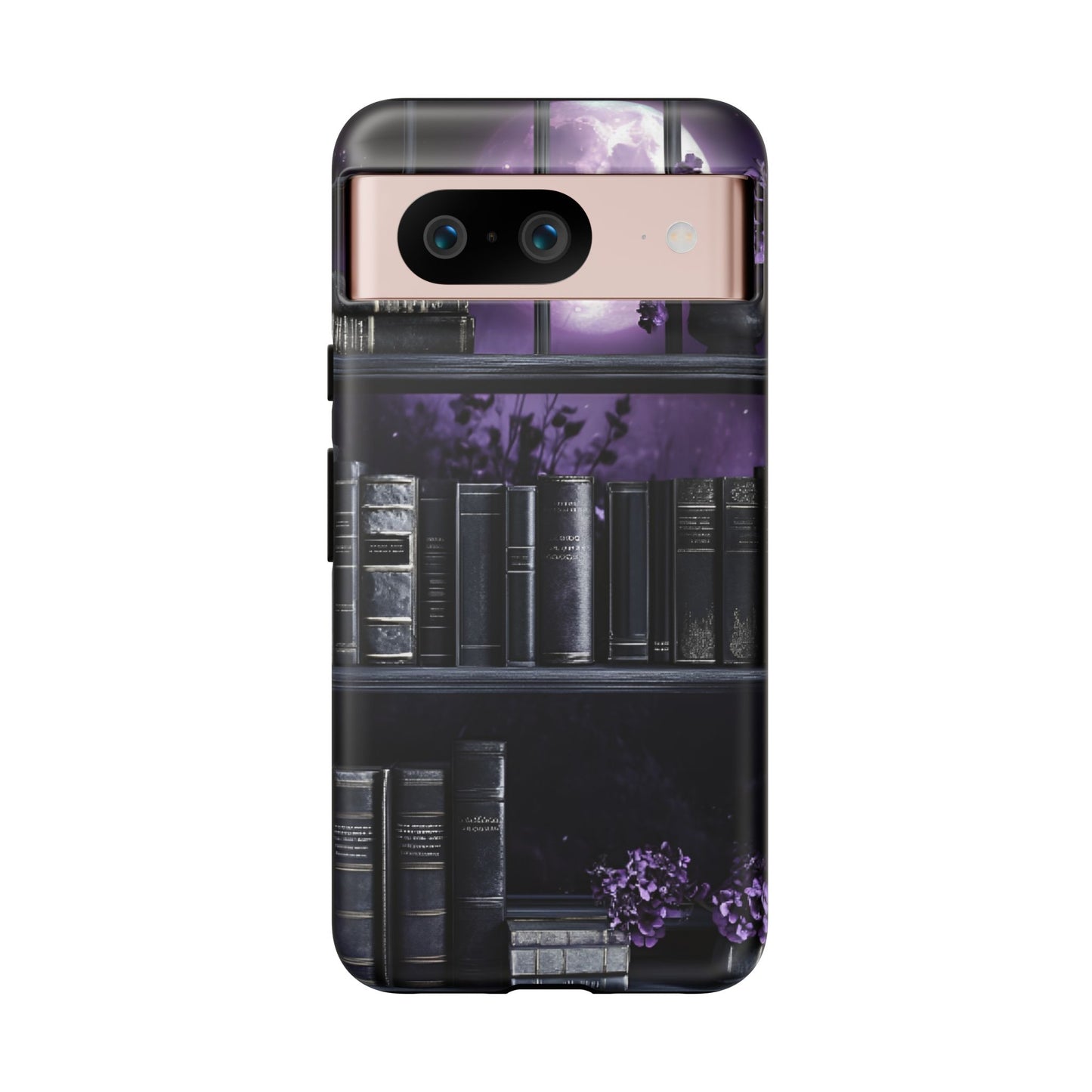Dark Academia Bookshelf Phone Case - Literature and Book Lover Phone Cases for iPhone 16 15 14 13 12 11, Samsung Galaxy & Google Pixel
