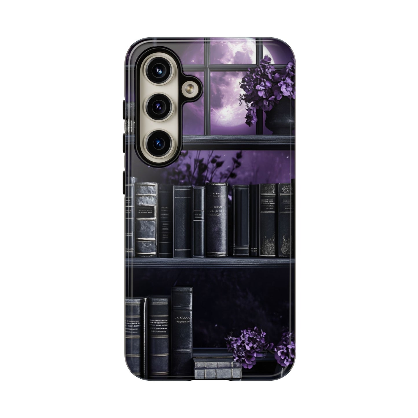 Dark Academia Bookshelf Phone Case - Literature and Book Lover Phone Cases for iPhone 16 15 14 13 12 11, Samsung Galaxy & Google Pixel