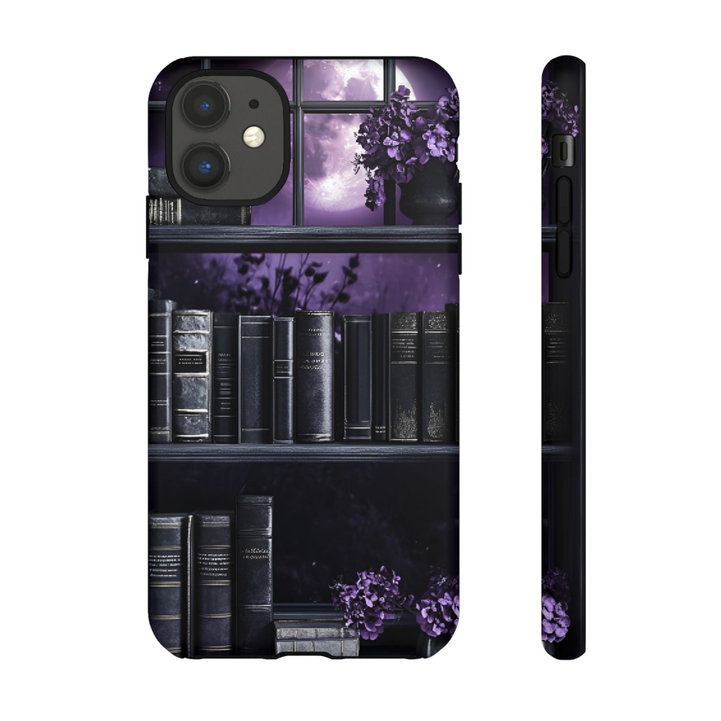 Dark Academia Bookshelf Phone Case - Literature and Book Lover Phone Cases - iPhone 16 15 14 13 12 11, Samsung Galaxy & Google Pixel Phone Covers - Boo and Bewear