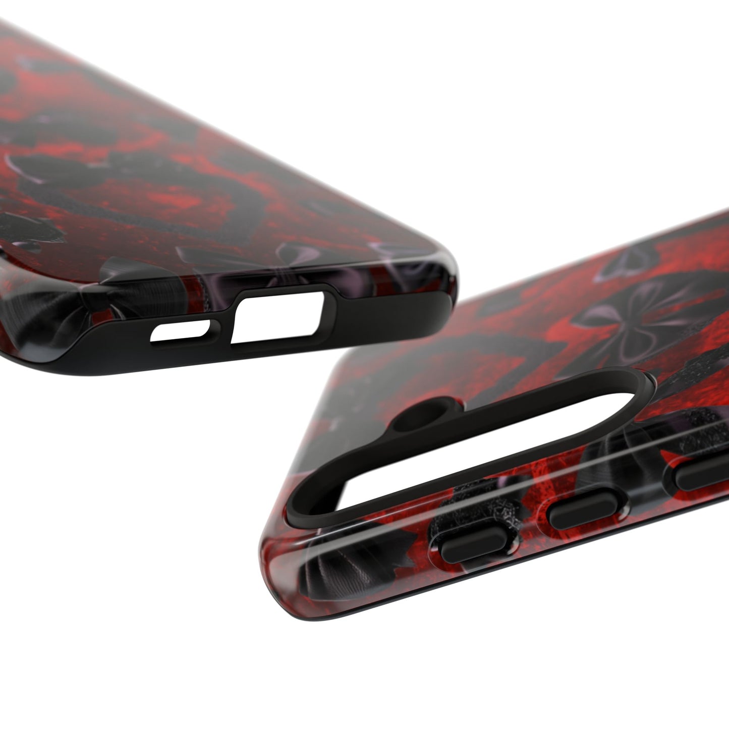 Black Coquette Phone Case- Gothic Bows for iPhone 16 15 14 13 12 11, Samsung Galaxy & Google Pixel
