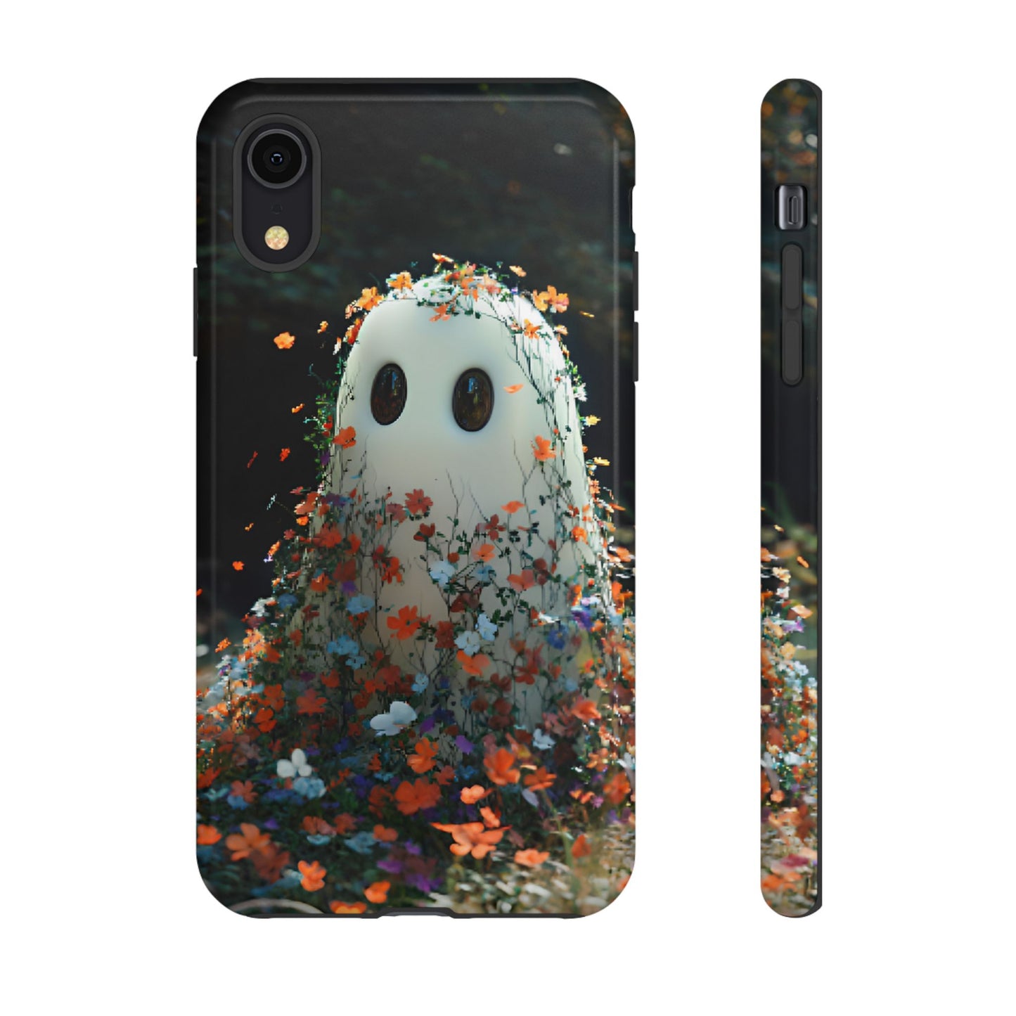 Floral Ghost Phone Case - iPhone 16 15 14 13 12 11, Samsung Galaxy & Google Pixel Phone Covers - Boo and Bewear
