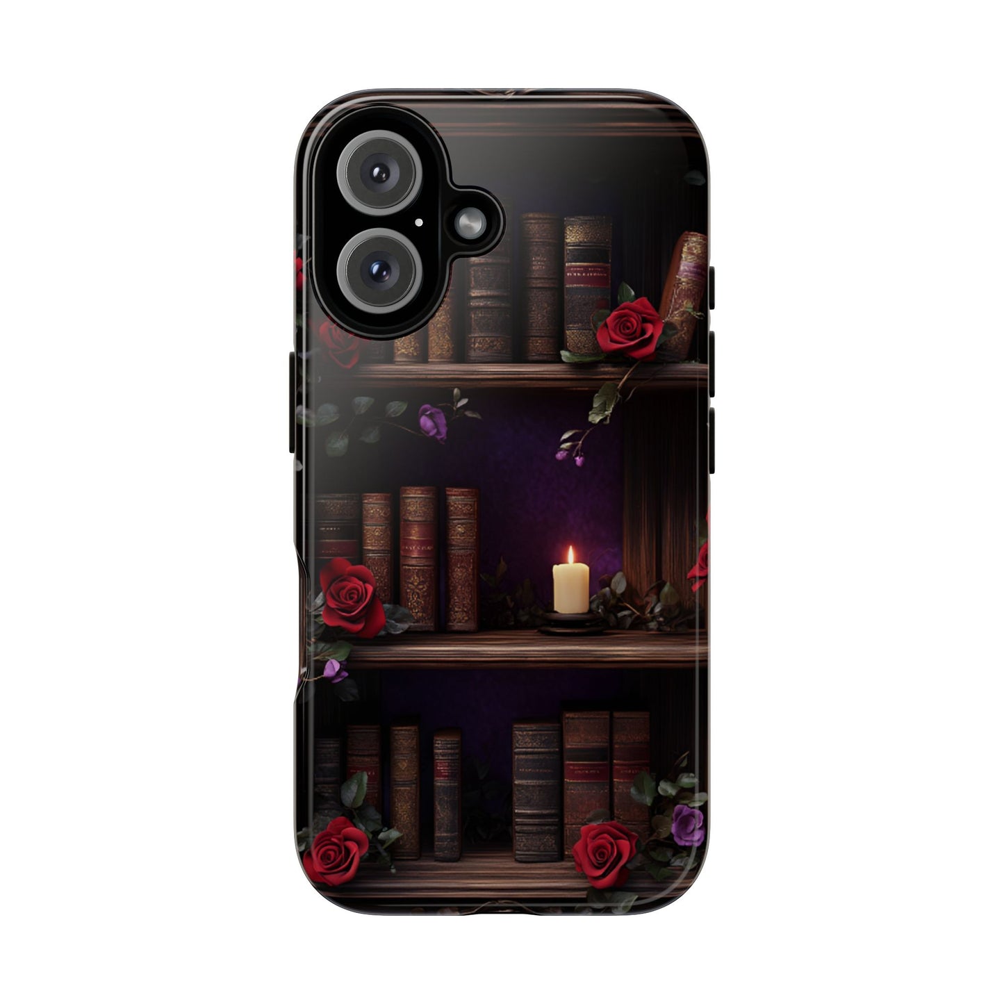 Vintage Books Phone Case - Goth Dark Academia Library Phone Cases - iPhone 16 15 14 13 12 11, Samsung Galaxy & Google Pixel Phone Covers - Boo and Bewear