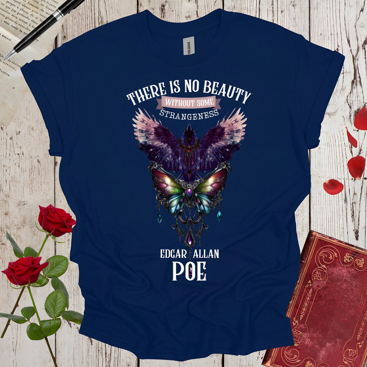 Edgar Allan Poe T-Shirt - Gothic Dark Academia Bookish Shirt - Boo and Bewear