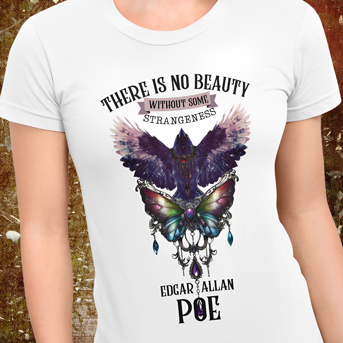 Edgar Allan Poe T-Shirt - Gothic Dark Academia Bookish Shirt - Boo and Bewear