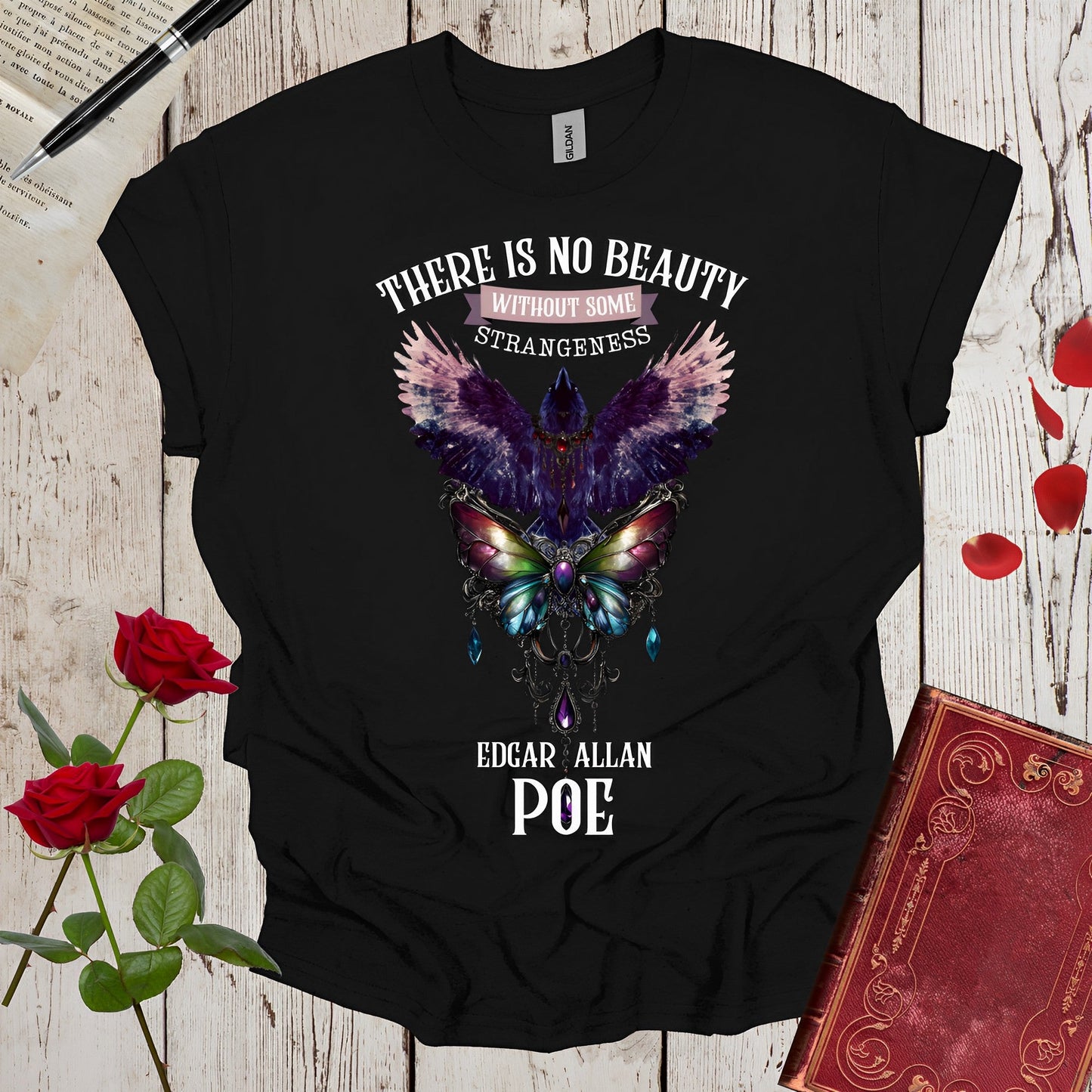 Edgar Allan Poe T-Shirt - Gothic Dark Academia Bookish Shirt - Boo and Bewear
