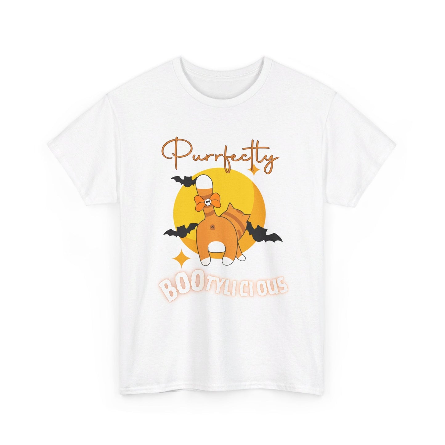 Funny and Cute Halloween Cat T-Shirt - Purrfectly Bootylicious - Boo and Bewear