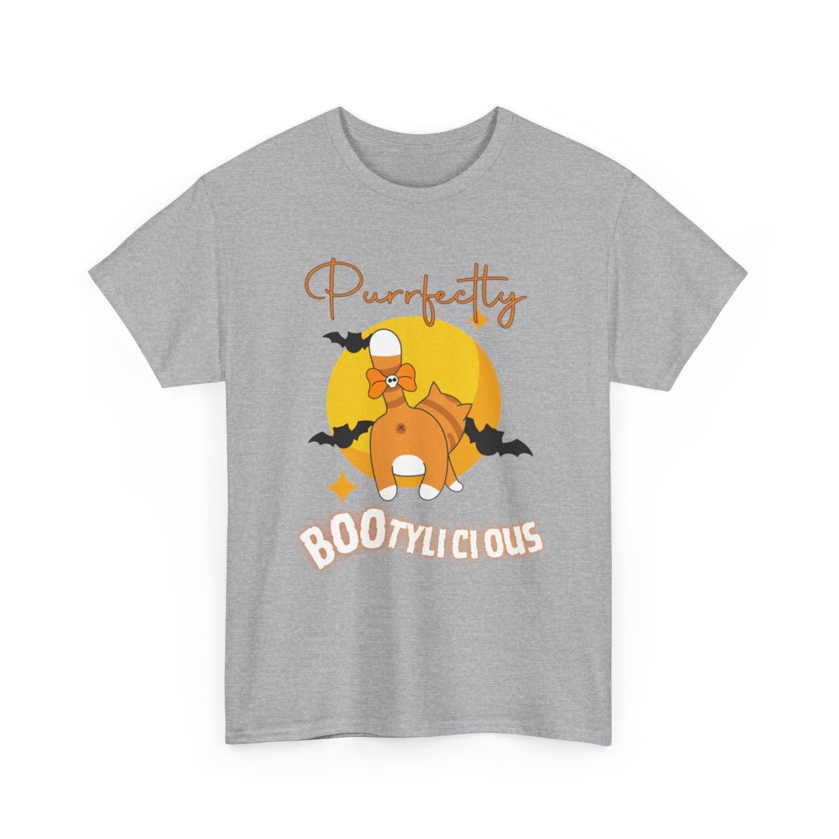Funny and Cute Halloween Cat T-Shirt - Purrfectly Bootylicious - Boo and Bewear