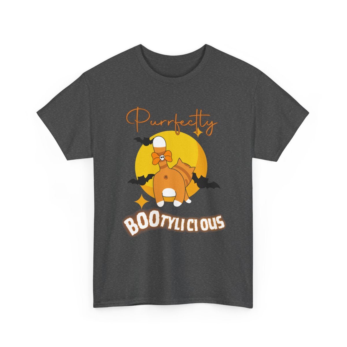 Funny and Cute Halloween Cat T-Shirt - Purrfectly Bootylicious - Boo and Bewear