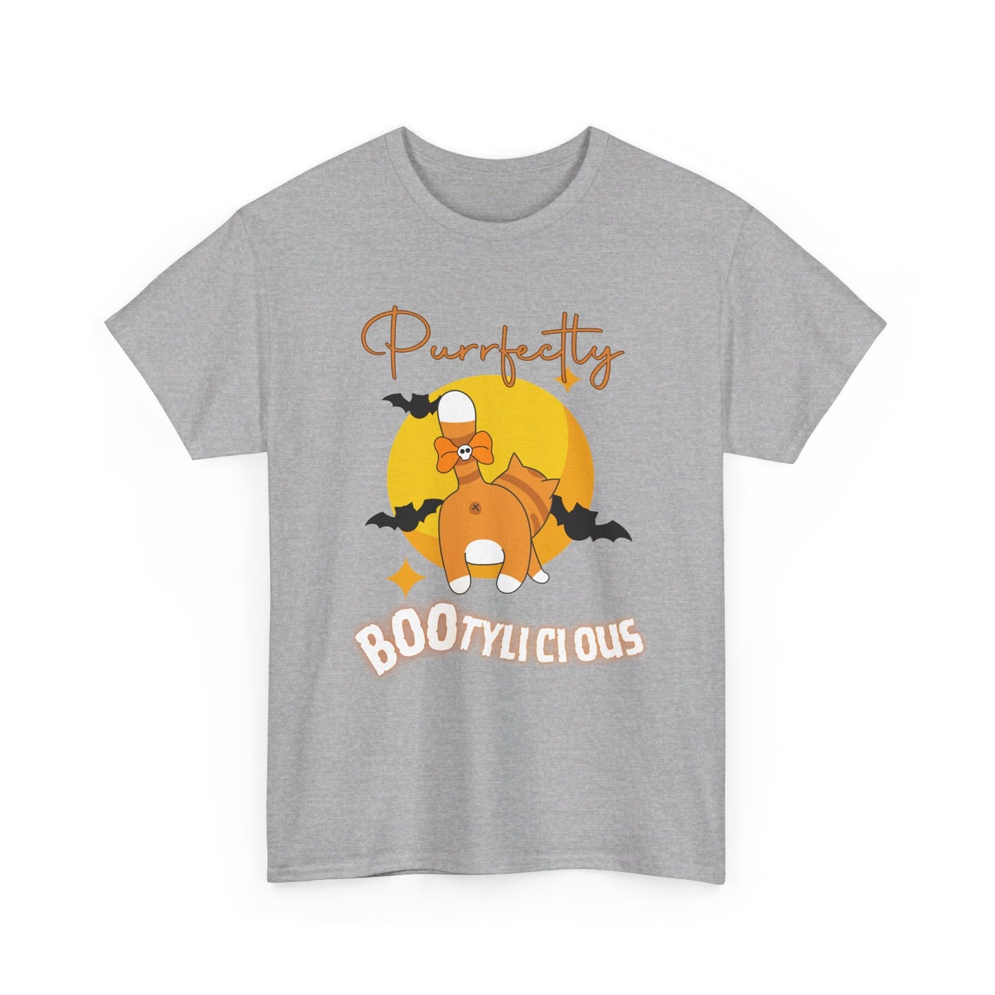 Funny and Cute Halloween Cat T-Shirt - Purrfectly Bootylicious - Boo and Bewear