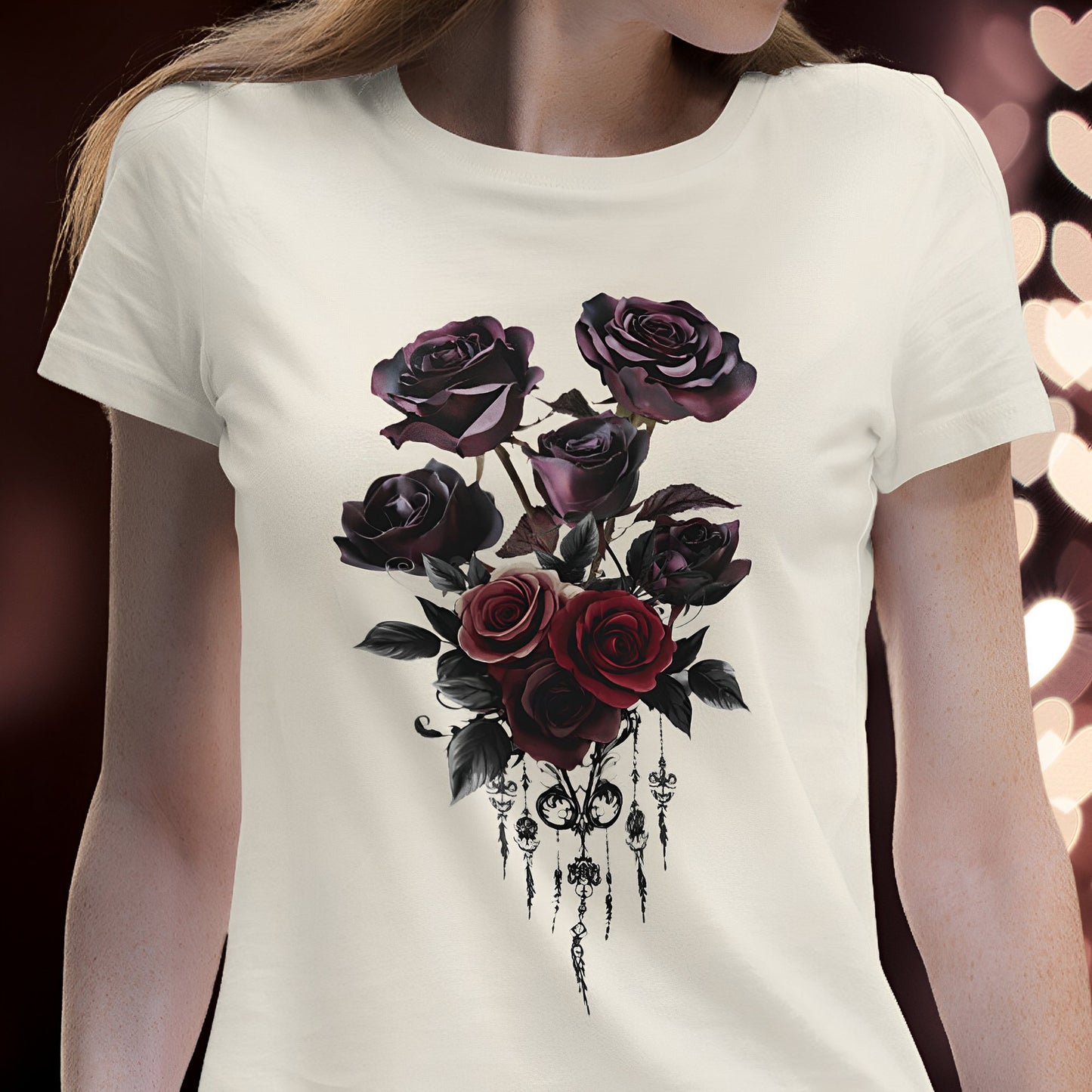 Vintage Roses T-Shirt - Aesthetic Gothic Shirts - Boo and Bewear