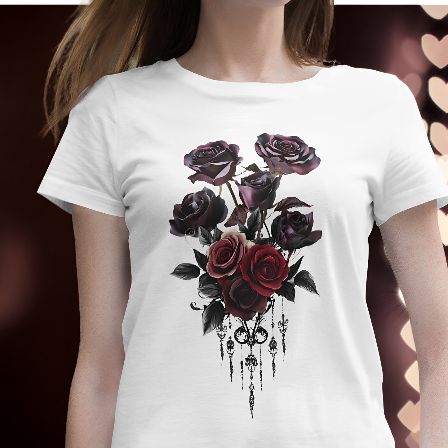 Vintage Roses T-Shirt - Aesthetic Gothic Shirts - Boo and Bewear