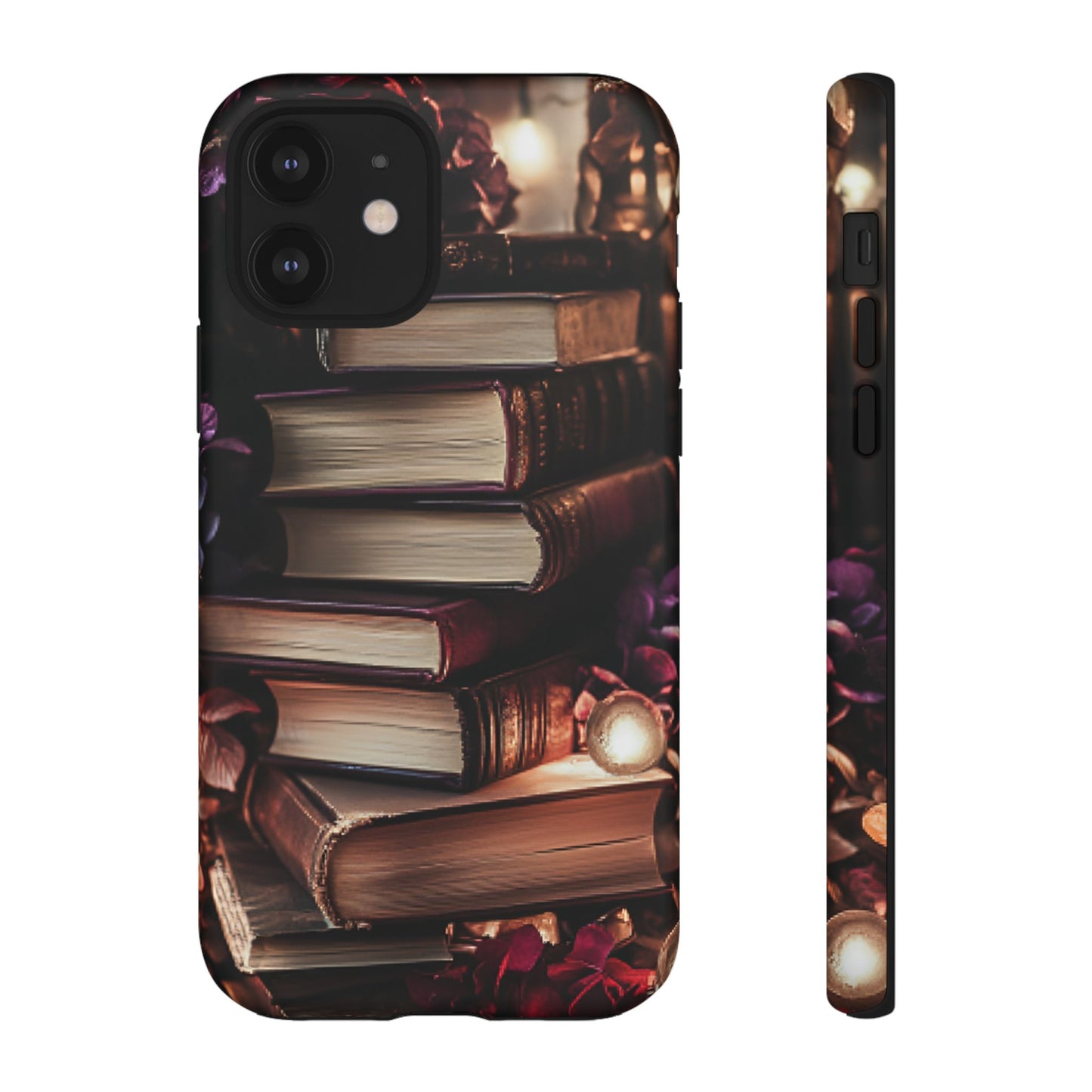 Book Lover Phone Case - Vintage Dark Academia Books - iPhone 16 15 14 13 12 11, Samsung Galaxy & Google Pixel Phone Covers