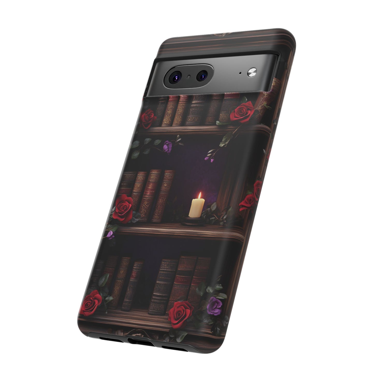 Vintage Books Phone Case - Goth Dark Academia Library Phone Cases for iPhone 16 15 14 13 12 11, Samsung Galaxy & Google Pixel