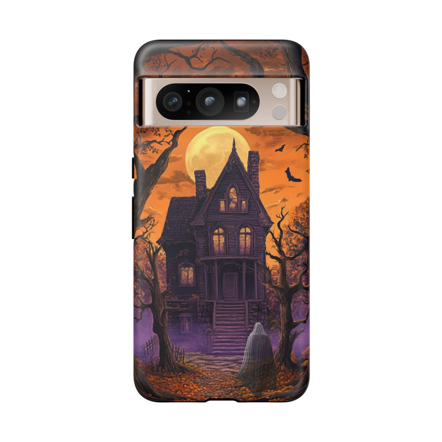 Halloween Haunted Mansion and Ghost Phone Case - Spooky Season Phone Cases - iPhone 16 15 14 13 12 11, Samsung Galaxy & Google Pixel Phone Covers