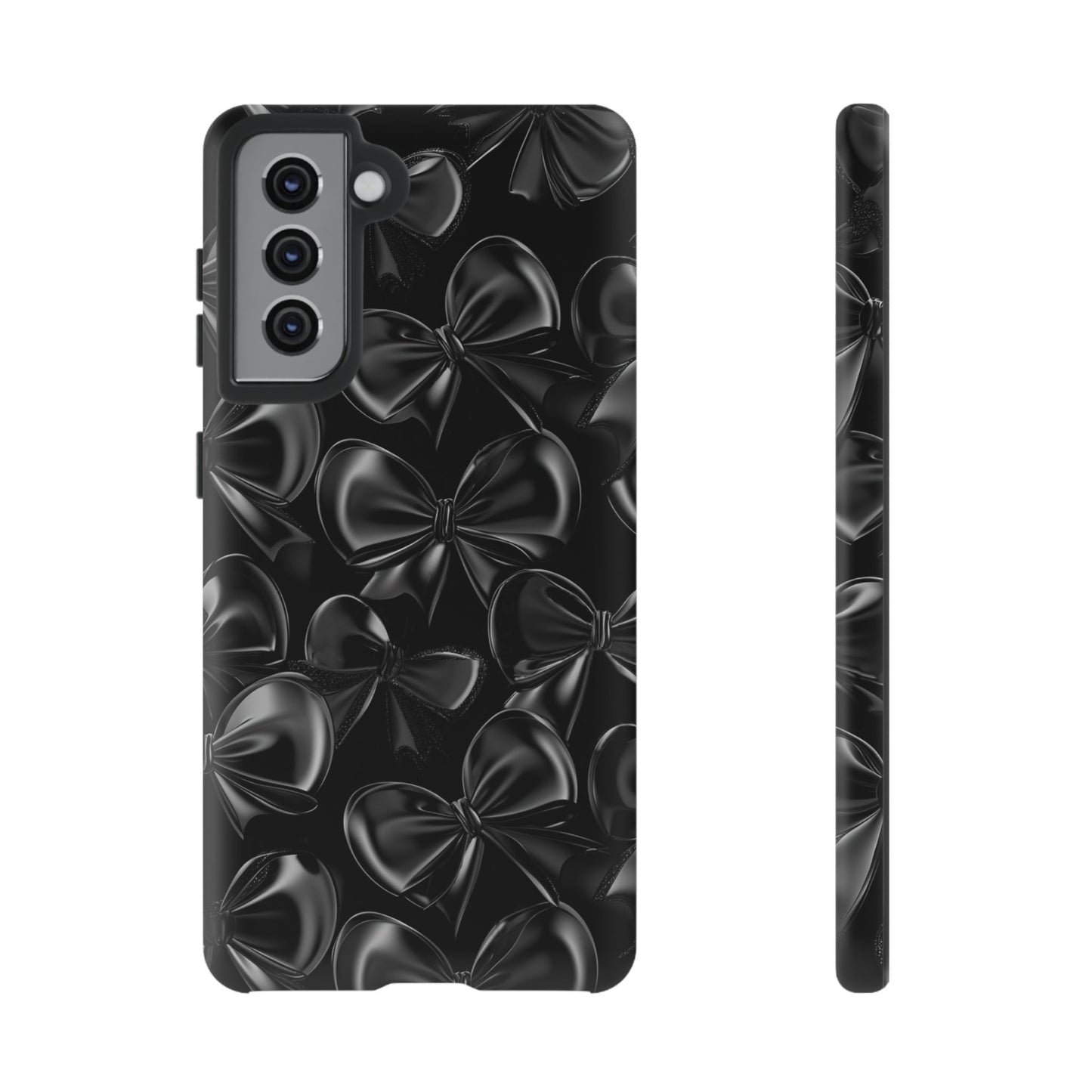 Black Bow Phone Case - Gothic Dark Coquette Phone Cover for iPhone 16 15 14 13 12 11, Samsung Galaxy & Google Pixel