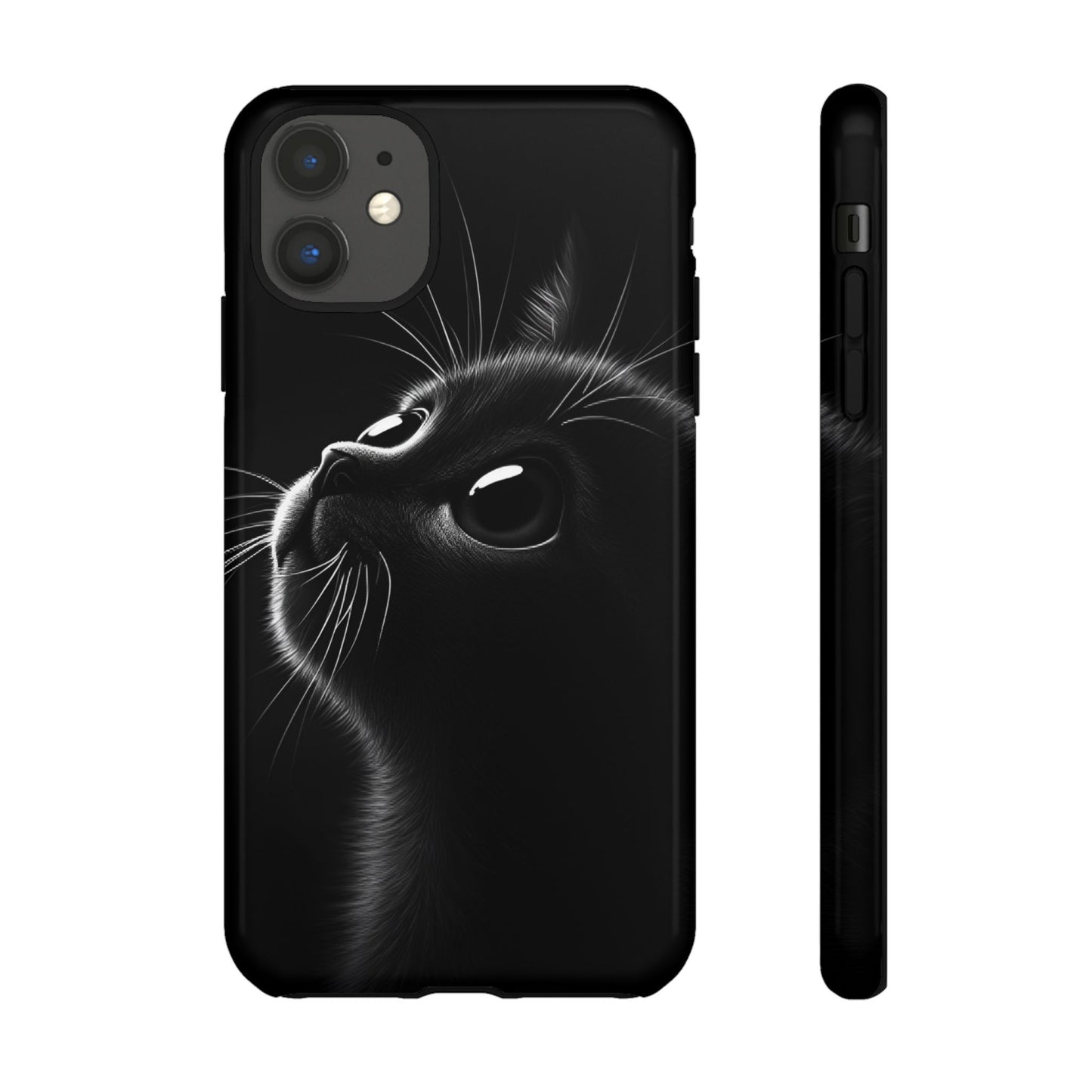 Cute Black Cat Phone Case - Cat Lover Phone Cases - iPhone 16 15 14 13 12 11, Samsung Galaxy & Google Pixel Phone Covers