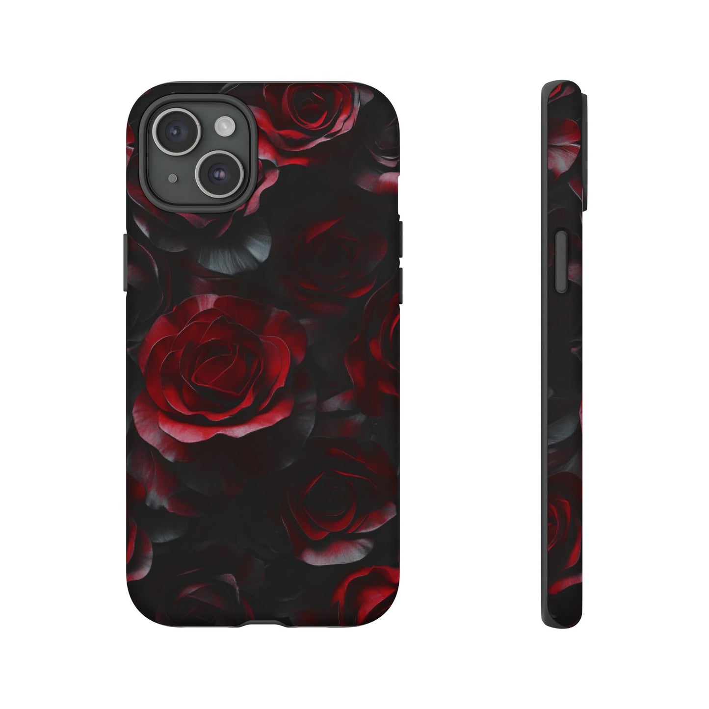 Dark Rose Flower Phone Case - Gothic Floral Phone Cases - iPhone 16 15 14 13 12 11, Samsung Galaxy & Google Pixel Phone Covers