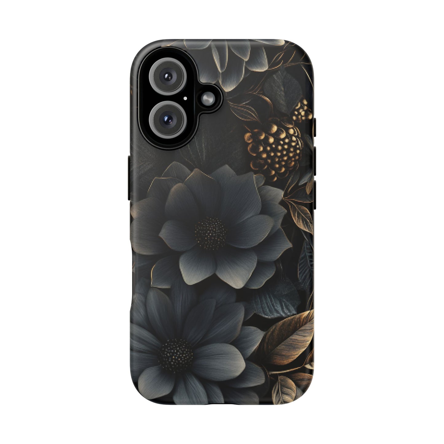 Dark Flower Phone Case - iPhone 16 15 14 13 12 11, Samsung Galaxy & Google Pixel Phone Covers