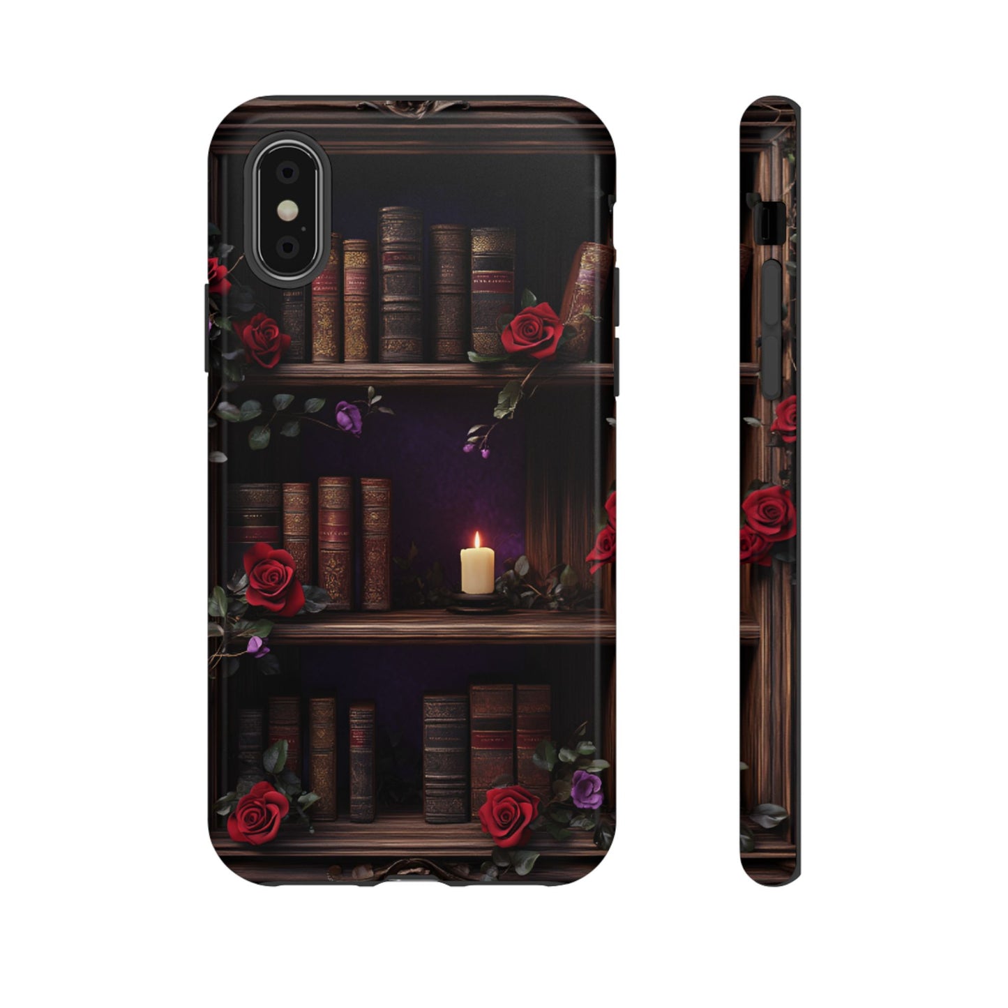 Vintage Books Phone Case - Goth Dark Academia Library Phone Cases - iPhone 16 15 14 13 12 11, Samsung Galaxy & Google Pixel Phone Covers - Boo and Bewear