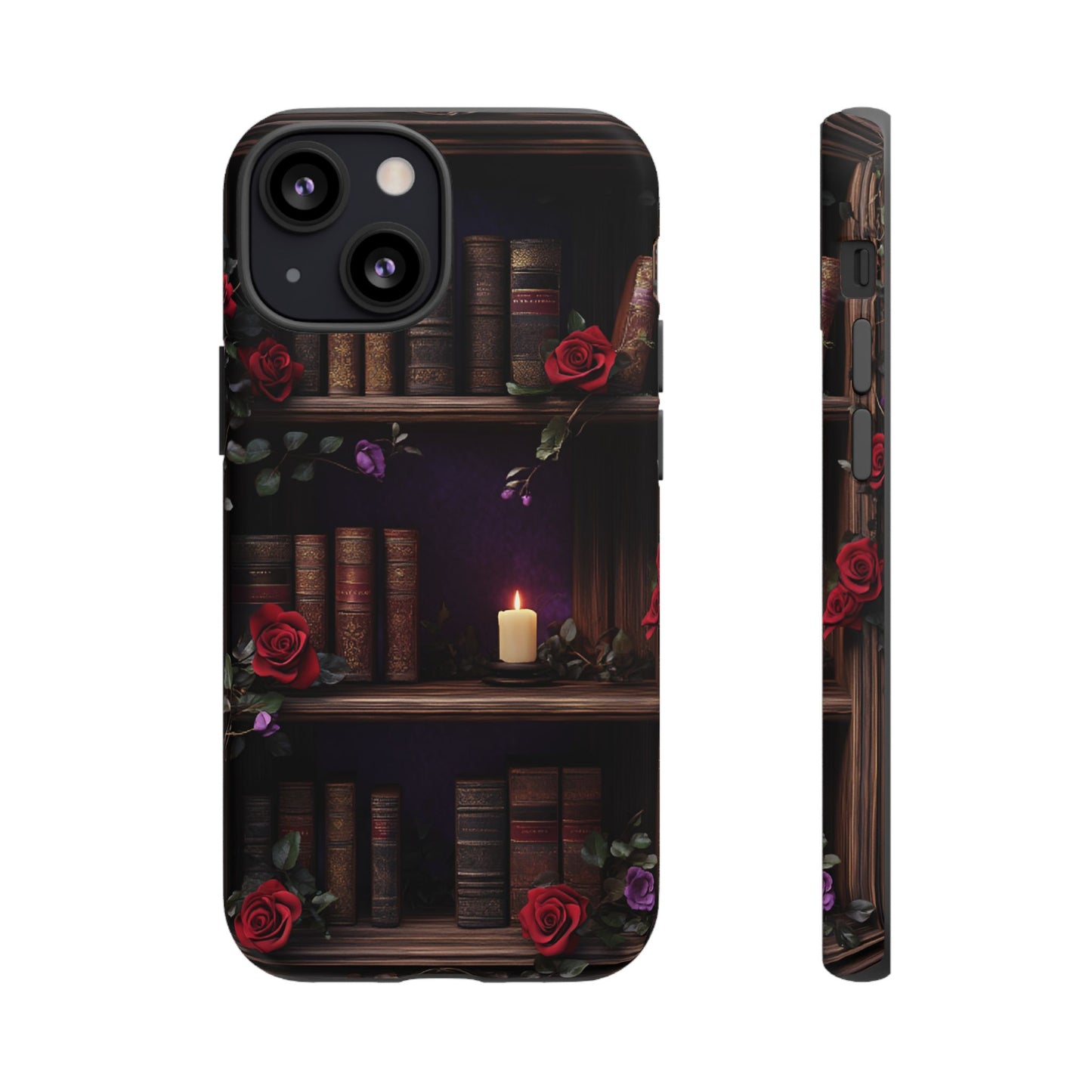 Vintage Books Phone Case - Goth Dark Academia Library Phone Cases for iPhone 16 15 14 13 12 11, Samsung Galaxy & Google Pixel