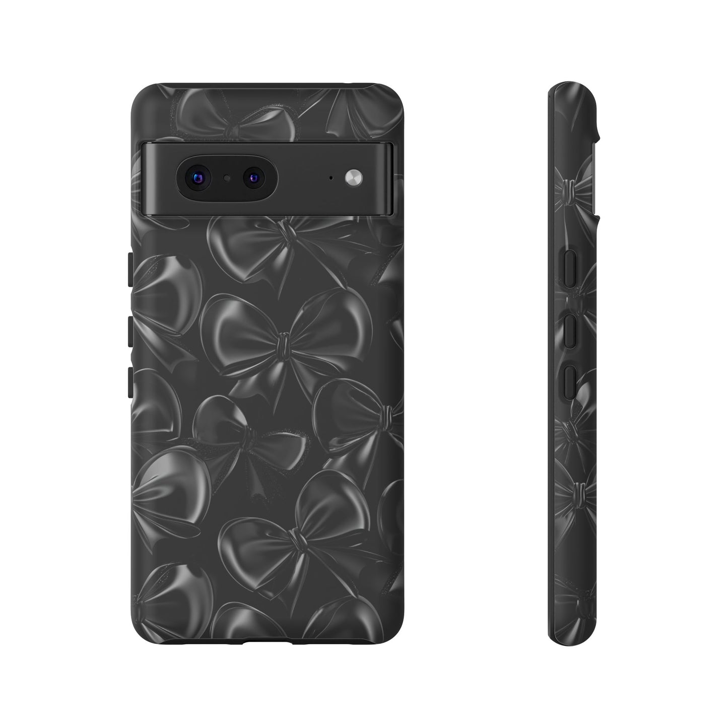 Black Bow Phone Case - Gothic Dark Coquette Phone Cover for iPhone 16 15 14 13 12 11, Samsung Galaxy & Google Pixel