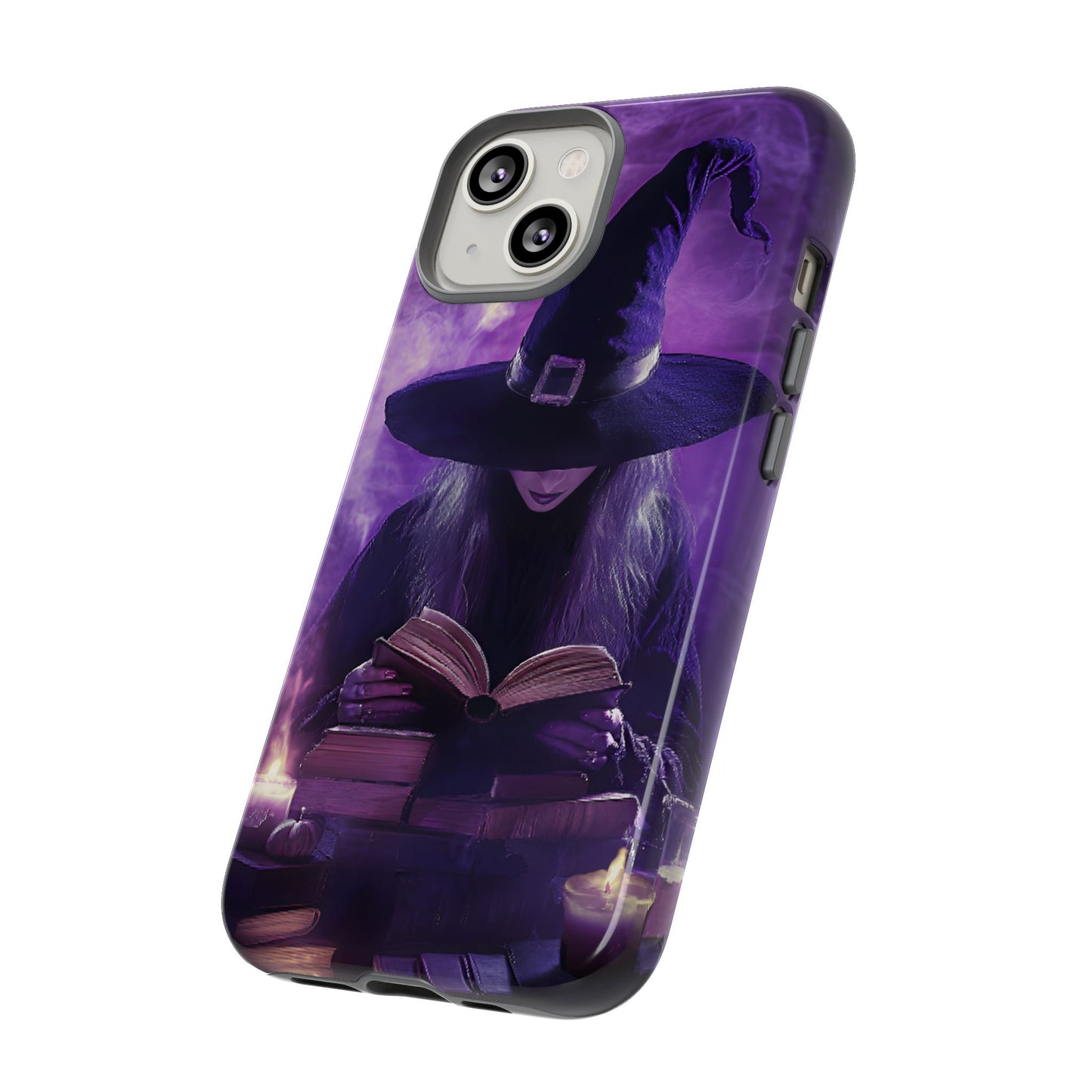 Witch Reading Book Phone Case - Witchy  Halloween Phone Cases for iPhone 16 15 14 13 12 11, Samsung Galaxy & Google Pixel