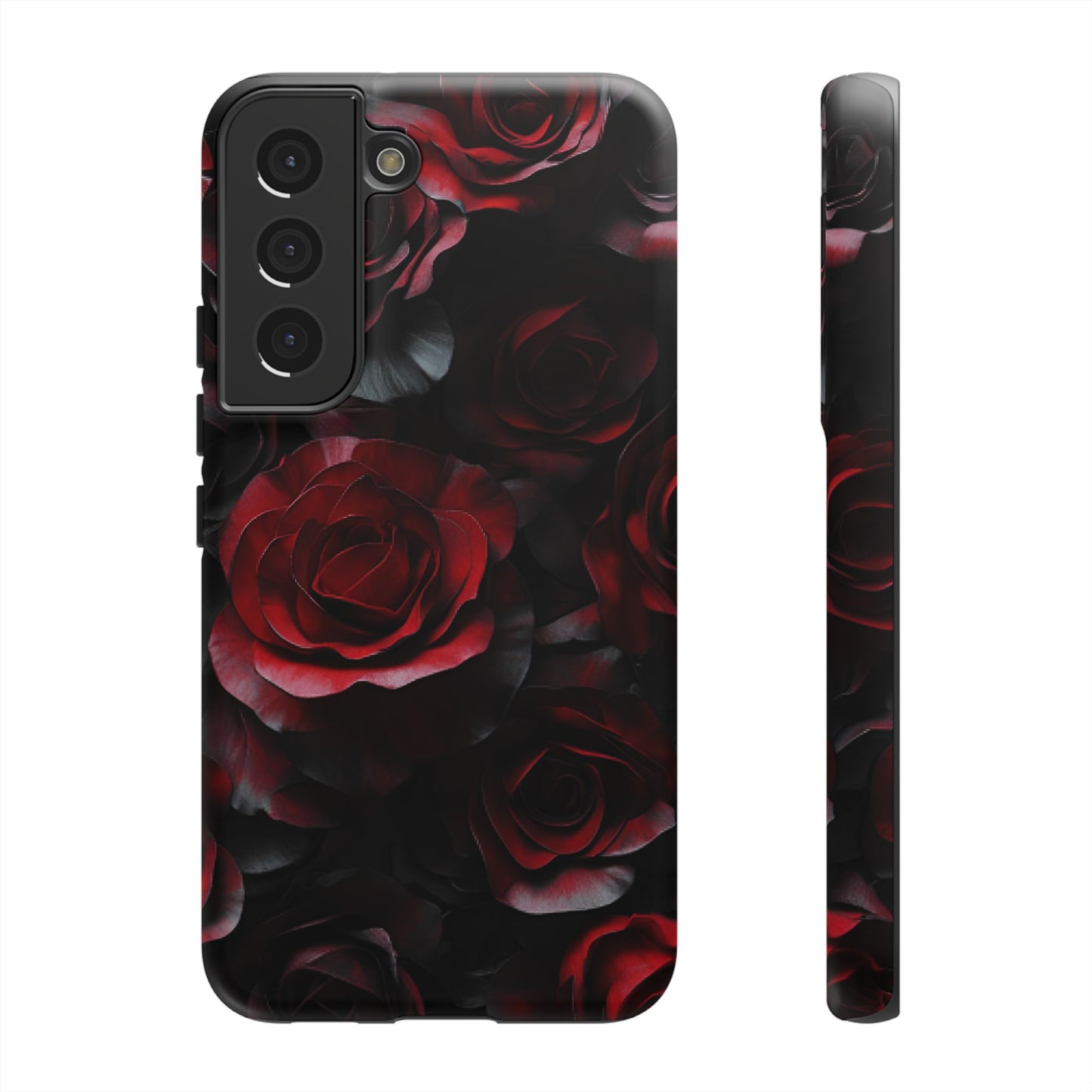 Dark Rose Flower Phone Case - Gothic Floral Phone Cases - iPhone 16 15 14 13 12 11, Samsung Galaxy & Google Pixel Phone Covers