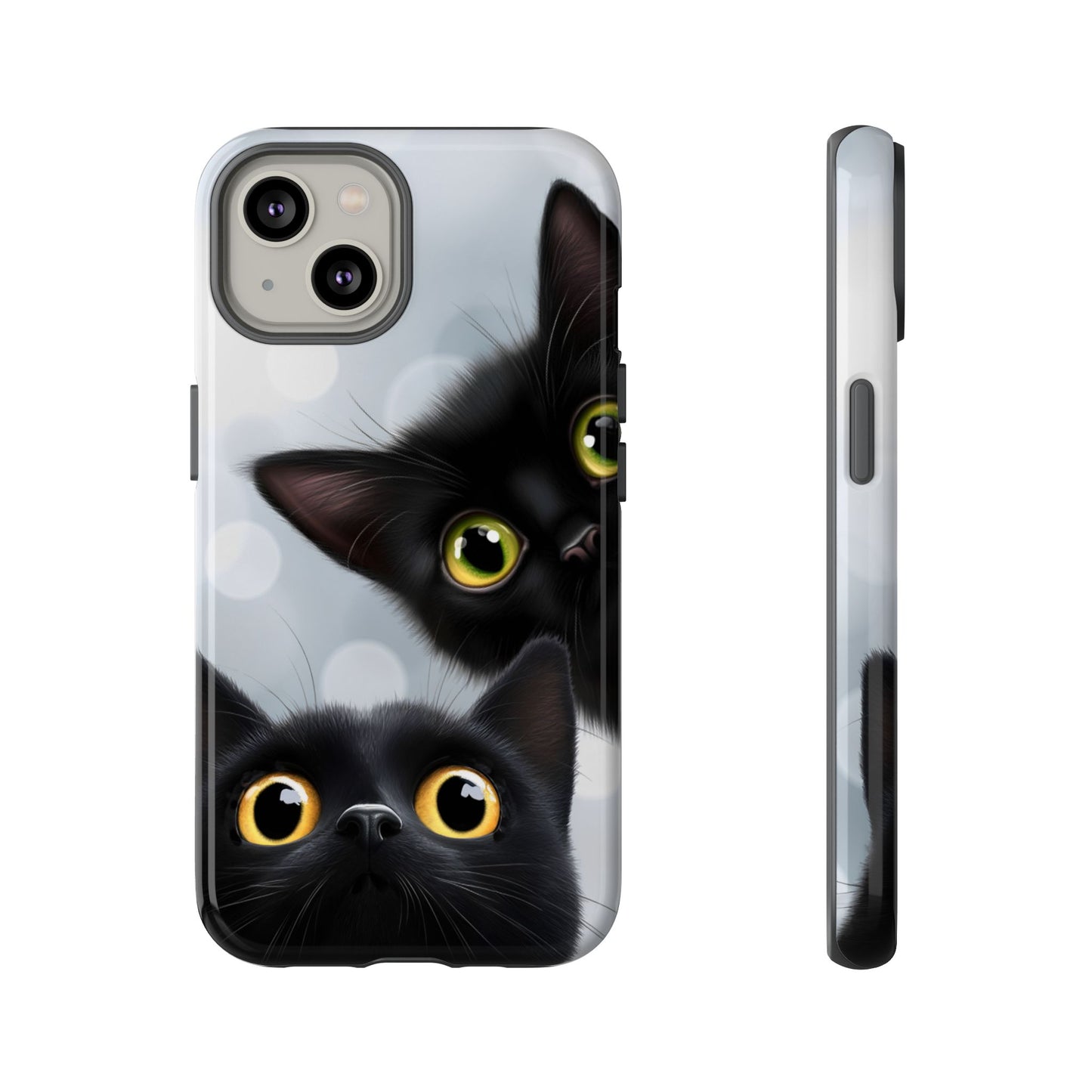 Cat Phone Case - Cute Black Cats Phone Cases for iPhone 16 15 14 13 12 11, Samsung Galaxy & Google Pixel