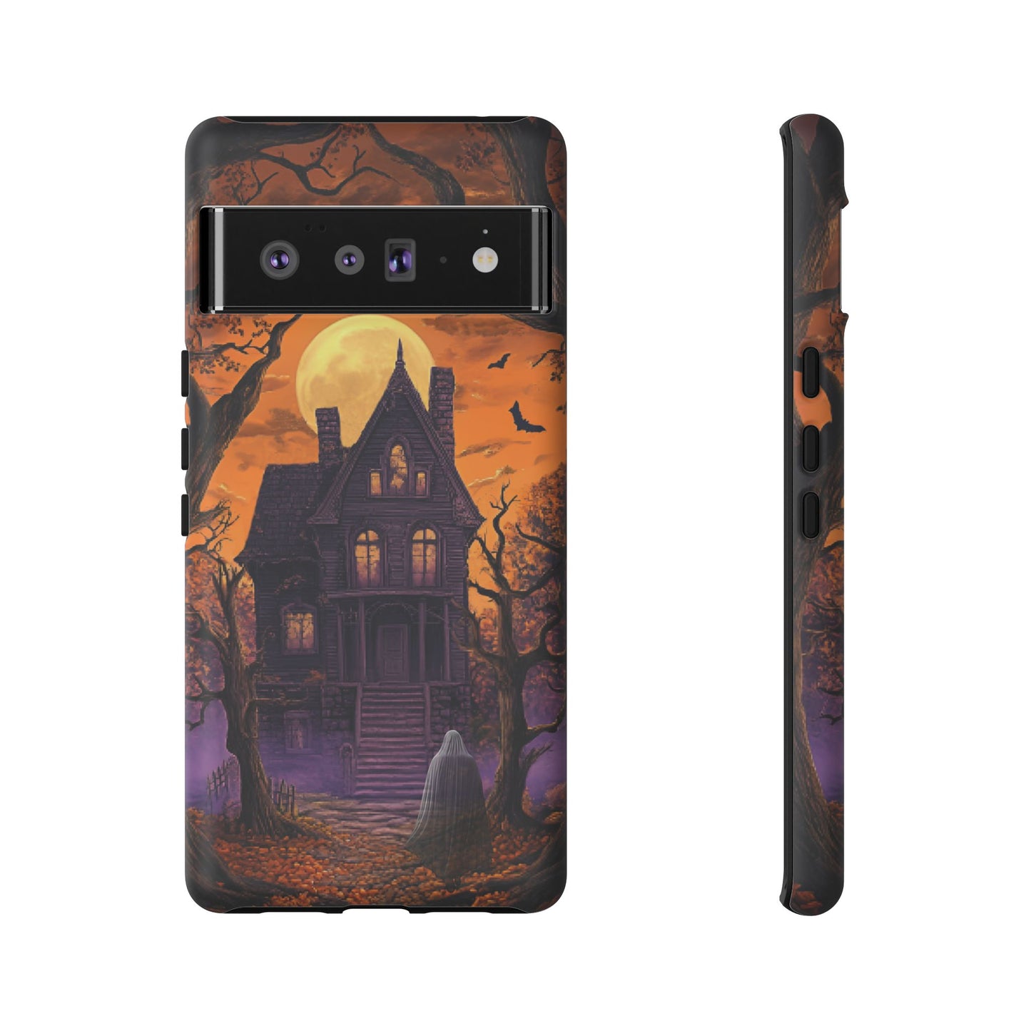 Halloween Haunted Mansion and Ghost Phone Case - Spooky Season Phone Cases - iPhone 16 15 14 13 12 11, Samsung Galaxy & Google Pixel Phone Covers