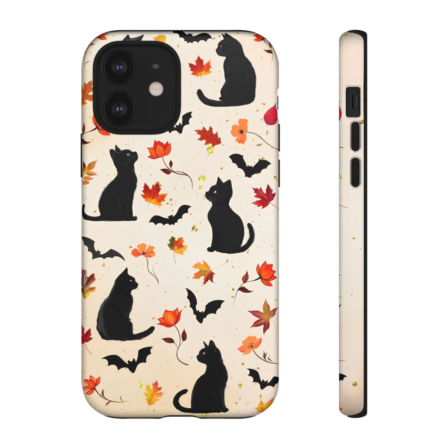 Cute Black Cats Halloween Phone Case - Aesthetic Fall Phone Cases - iPhone 16 15 14 13 12 11, Samsung Galaxy & Google Pixel Phone Covers