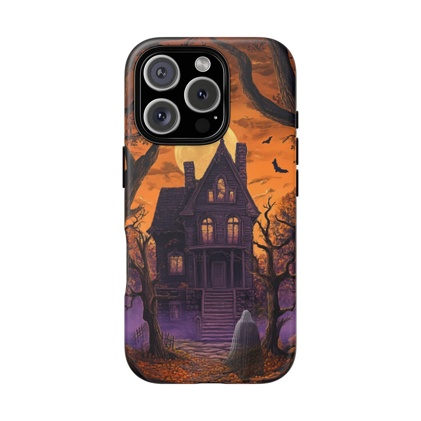 Halloween Haunted Mansion and Ghost Phone Case - Spooky Season Phone Cases - iPhone 16 15 14 13 12 11, Samsung Galaxy & Google Pixel Phone Covers