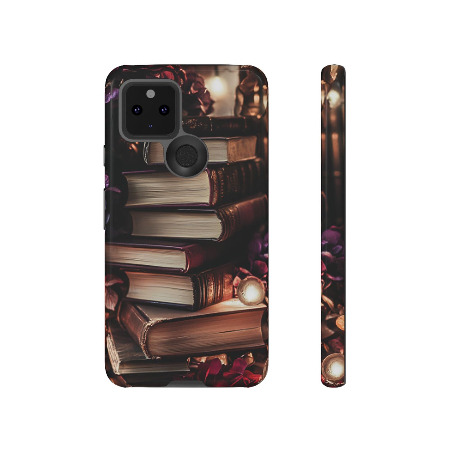 Book Lover Phone Case - Vintage Dark Academia Books - iPhone 16 15 14 13 12 11, Samsung Galaxy & Google Pixel Phone Covers