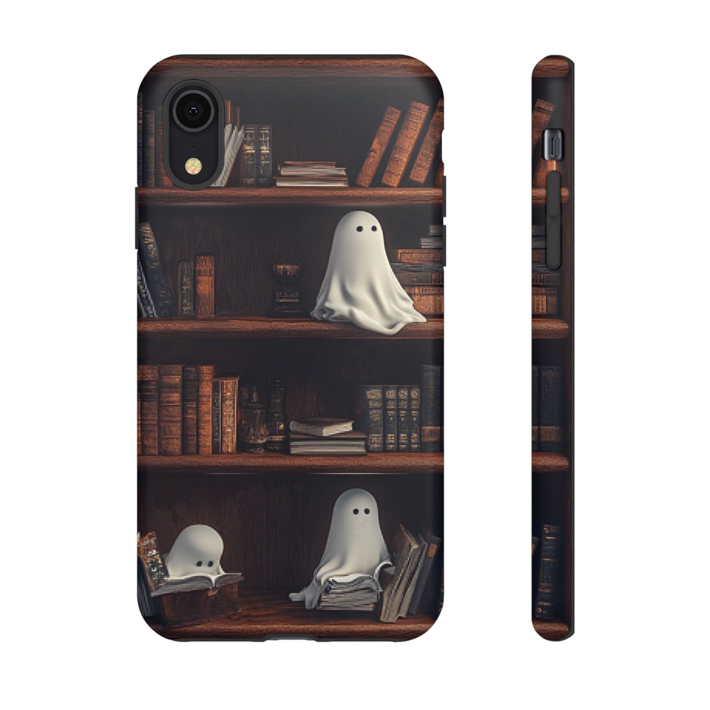 Bookish Ghost Phone Case - iPhone 16 15 14 13 12 11, Samsung Galaxy & Google Pixel Phone Covers - Boo and Bewear