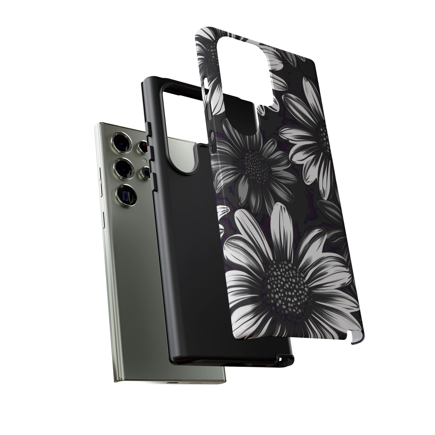 Daisy Phone Case - Dark Gothic Flower Phone Cases for iPhone 16 15 14 13 12 11, Samsung Galaxy & Google Pixel