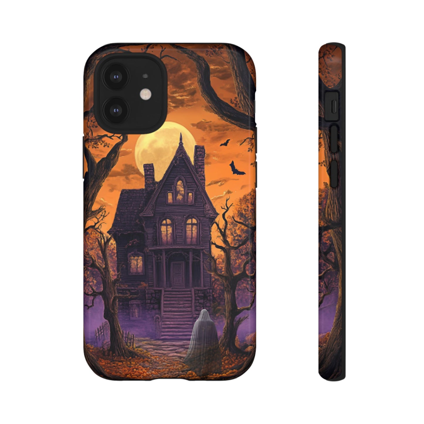 Halloween Haunted Mansion and Ghost Phone Case - Spooky Season Phone Cases - iPhone 16 15 14 13 12 11, Samsung Galaxy & Google Pixel Phone Covers